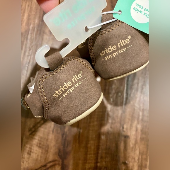 STRIDE RITE SURPRIZE brown baby shoes - Picture 2 of 6